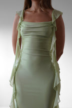 Salma | Women's Ruffle Maxi Prom Dress