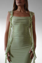 Salma | Women's Ruffle Maxi Prom Dress