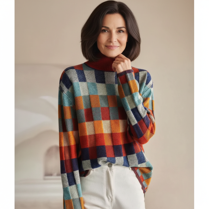 Evelyn | Cashmere Roll Neck Jumper