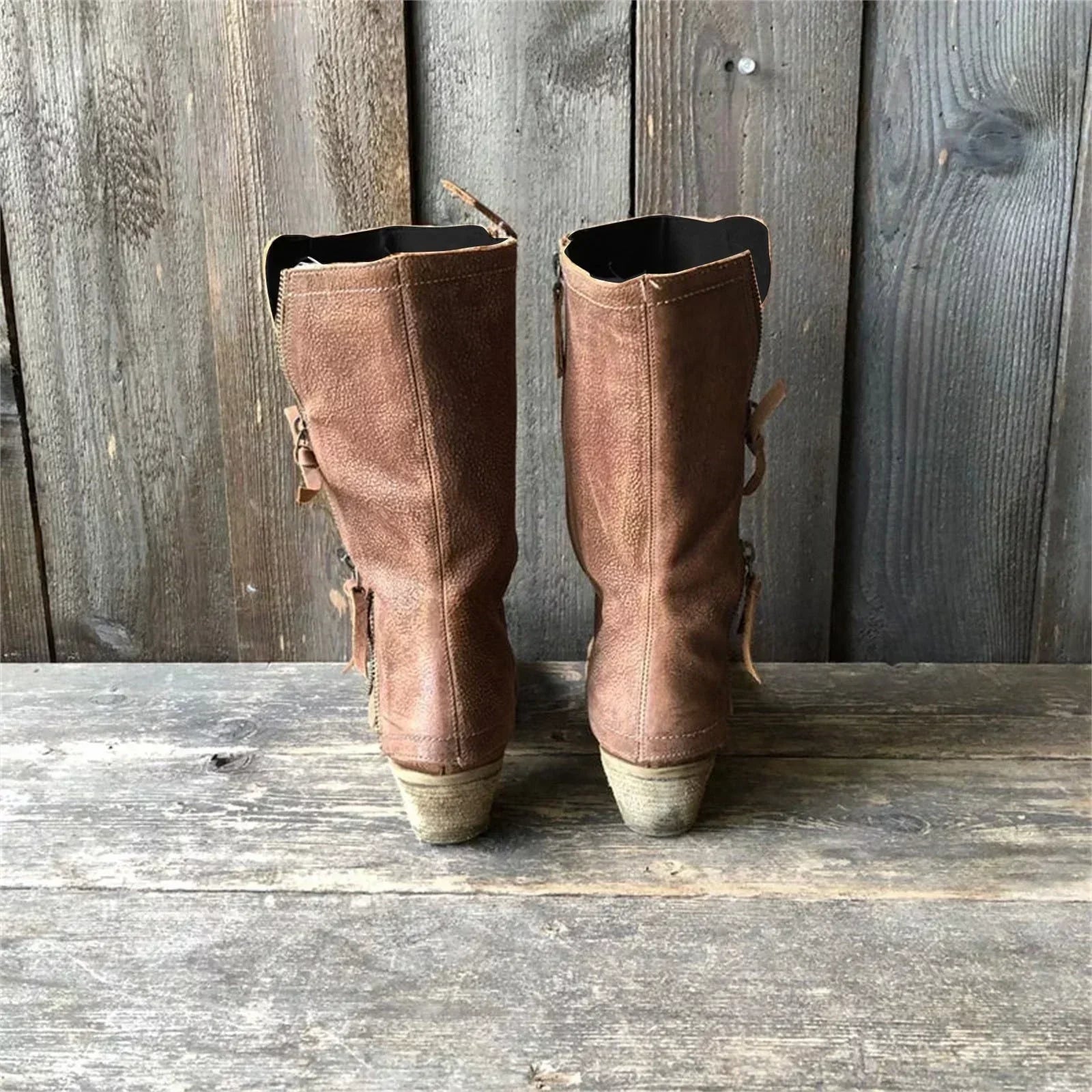 Noreia | Women's Stylish Side Zip Mid-Calf Boots