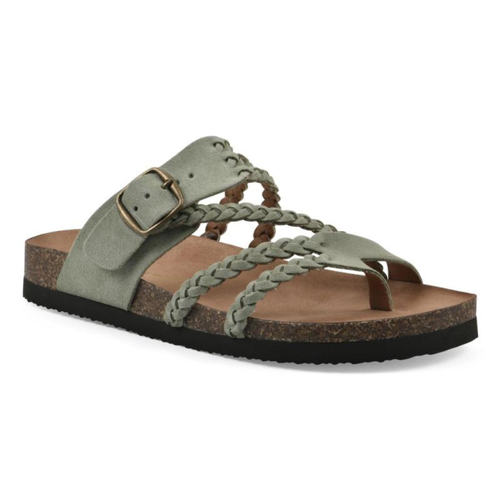 Kaelora | Women's Braided Buckle Slides