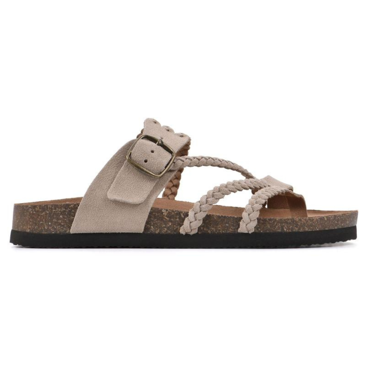 Kaelora | Women's Braided Buckle Slides