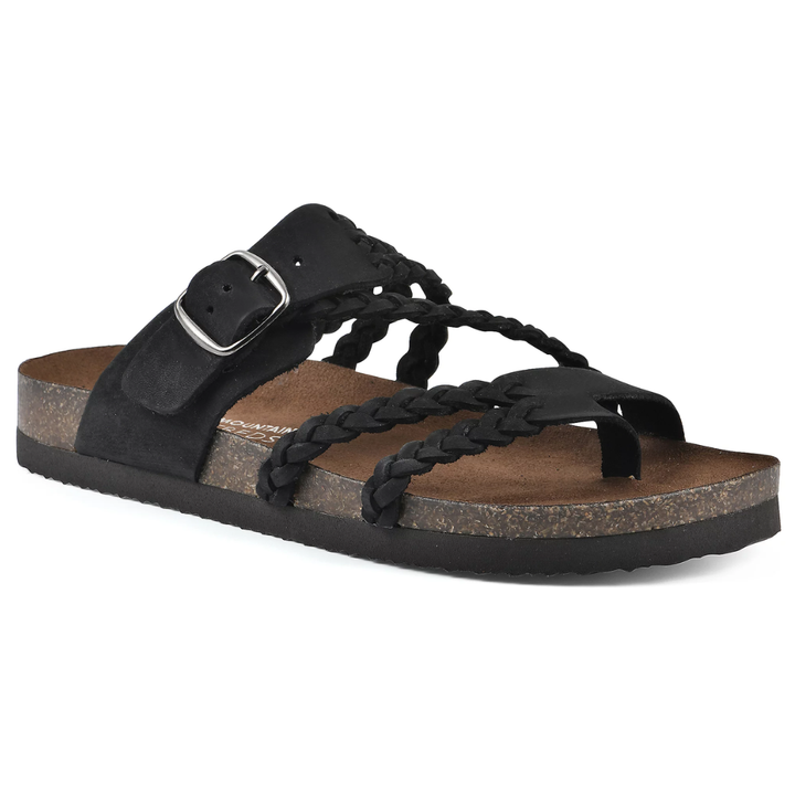 Kaelora | Women's Braided Buckle Slides
