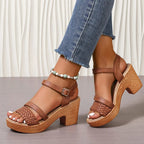 Priya | Women's Block Heel Sandals with Ankle Strap