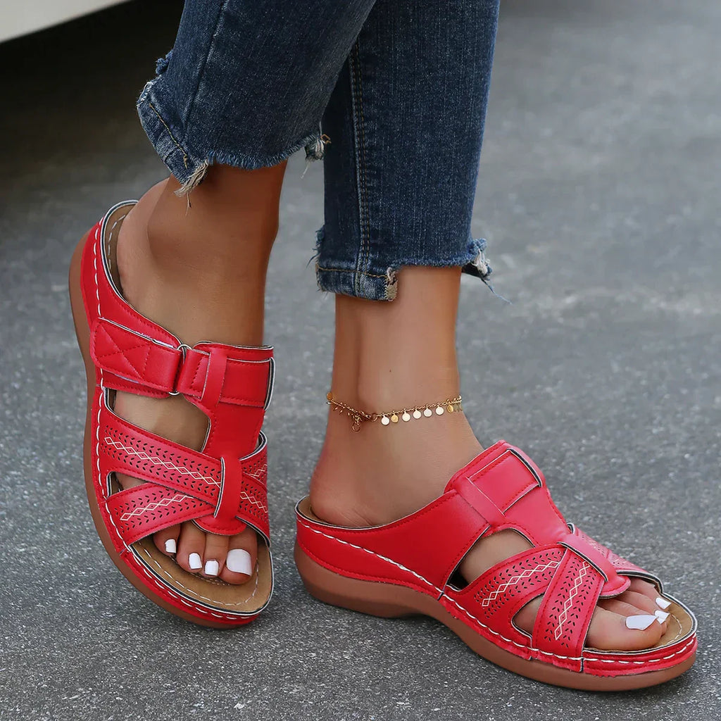 Priya | Women's Comfort Wedge Strap Sandals