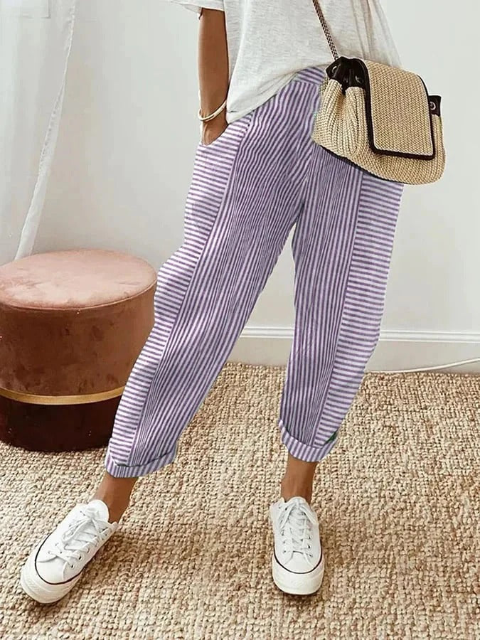 Grace & Jess | Striped Relaxed Trousers