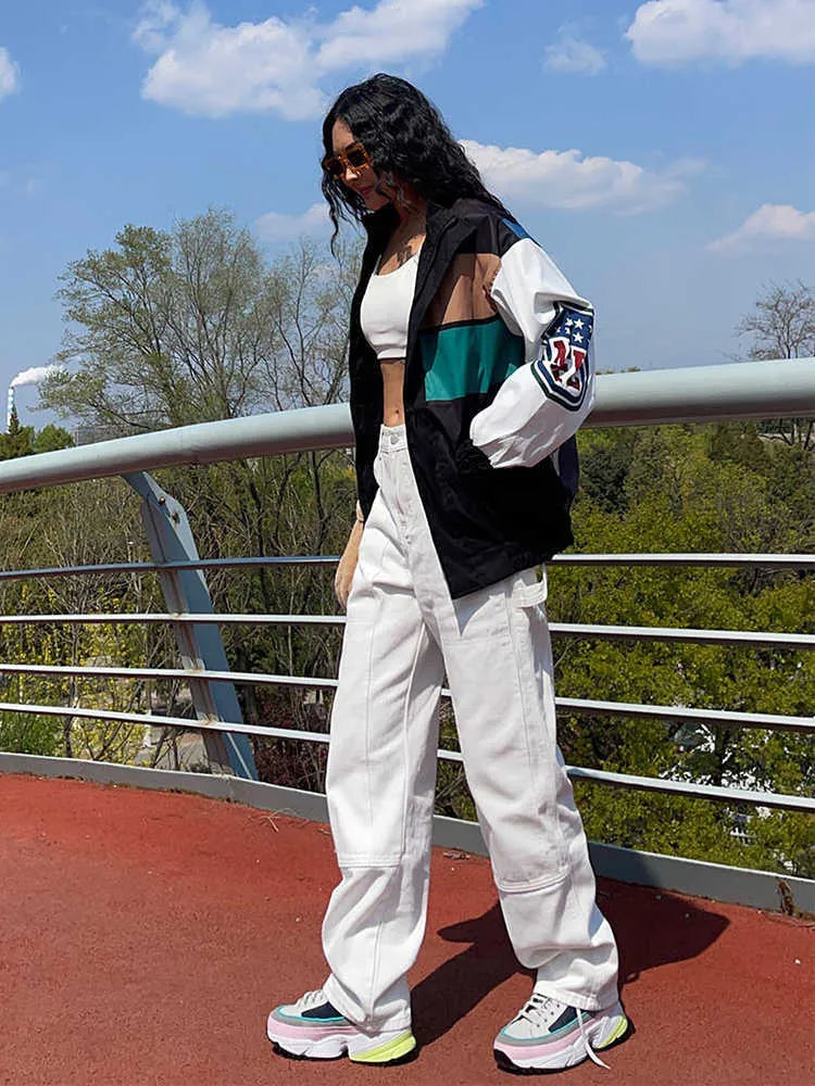 Grace & Jess | Block Long Sleeve Trench Coat Jacket