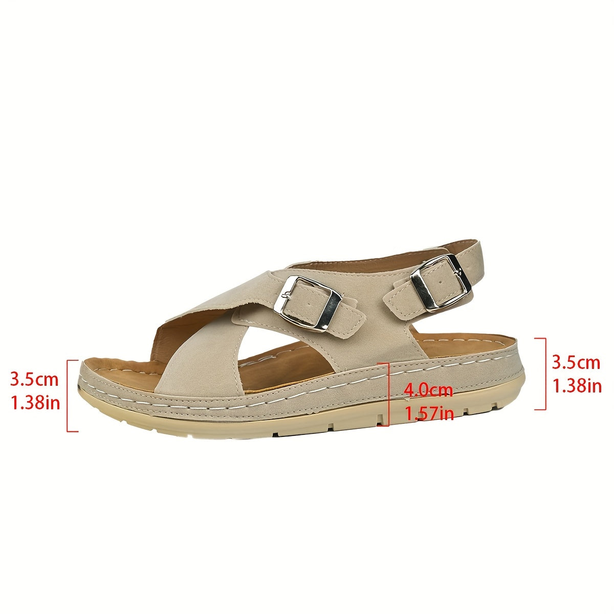 Raffael | Women's Cross Strap Buckle Espadrille Sandals