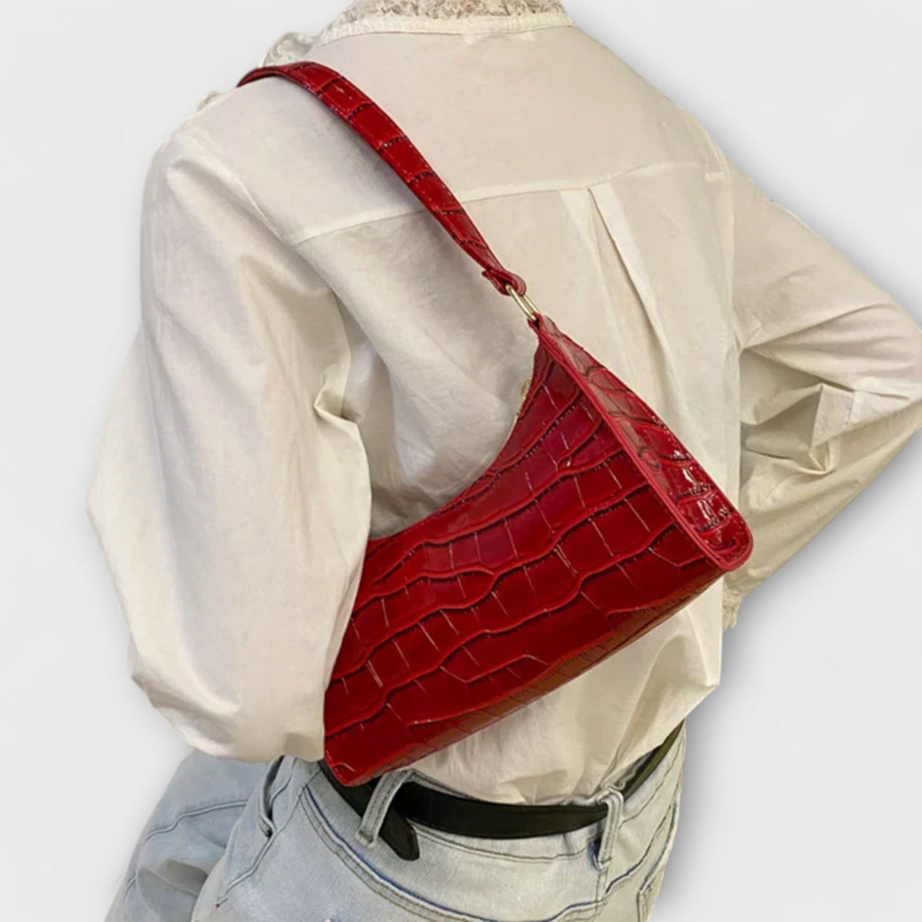 Ragnhild | Women's Croc Effect Shoulder Bag