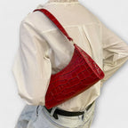 Ragnhild | Women's Croc Effect Shoulder Bag