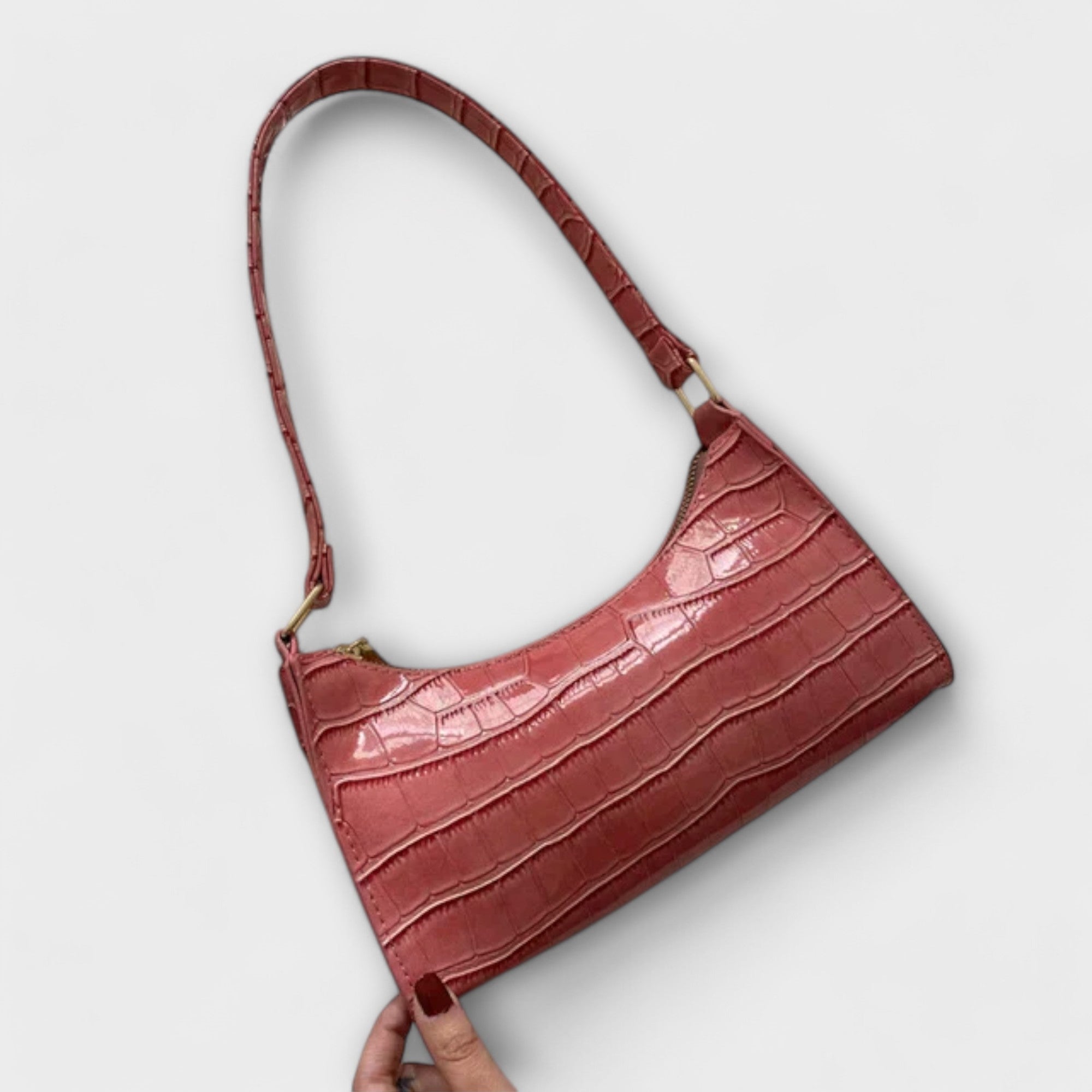 Ragnhild | Women's Croc Effect Shoulder Bag