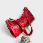 Ragnhild | Women's Croc Effect Shoulder Bag