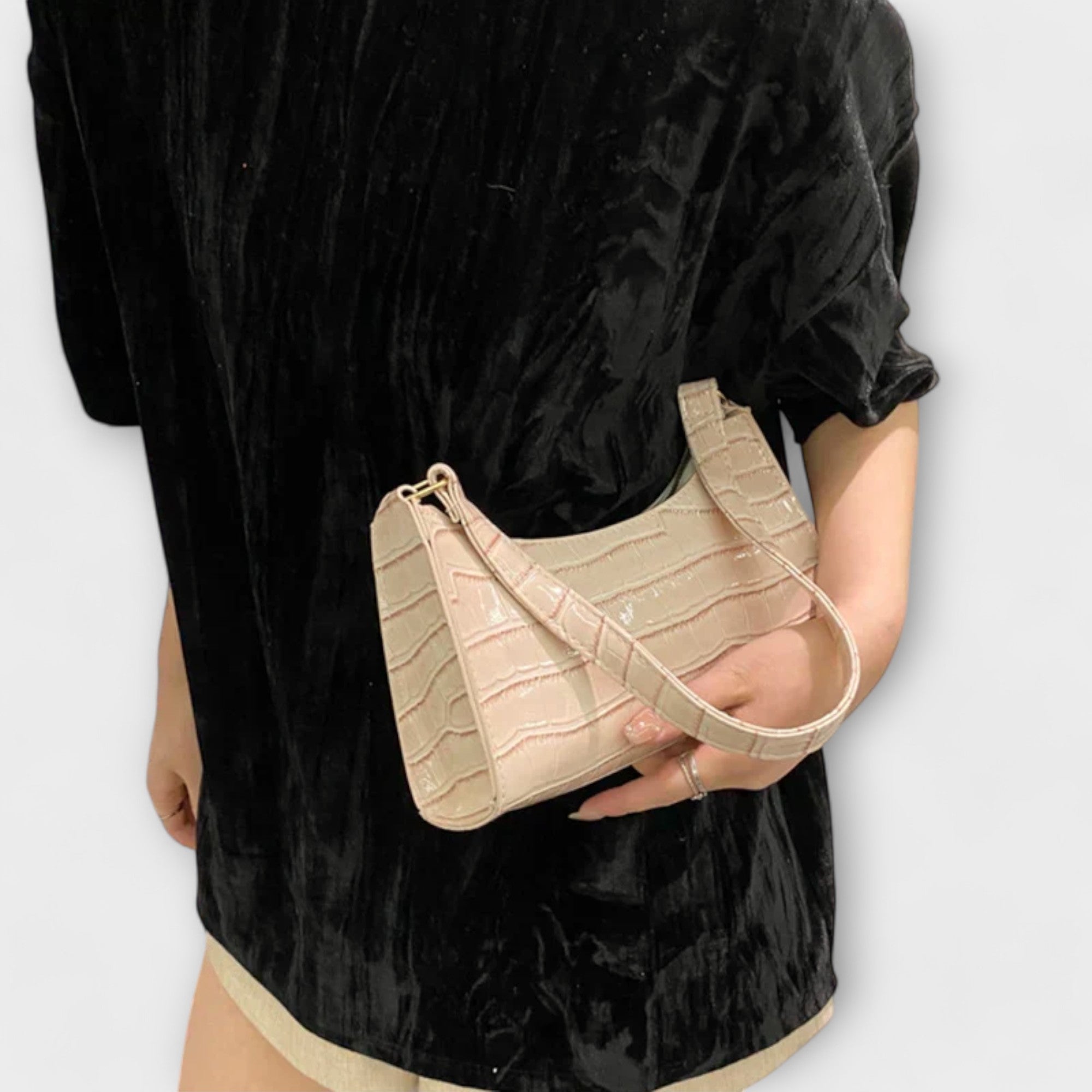 Ragnhild | Women's Croc Effect Shoulder Bag