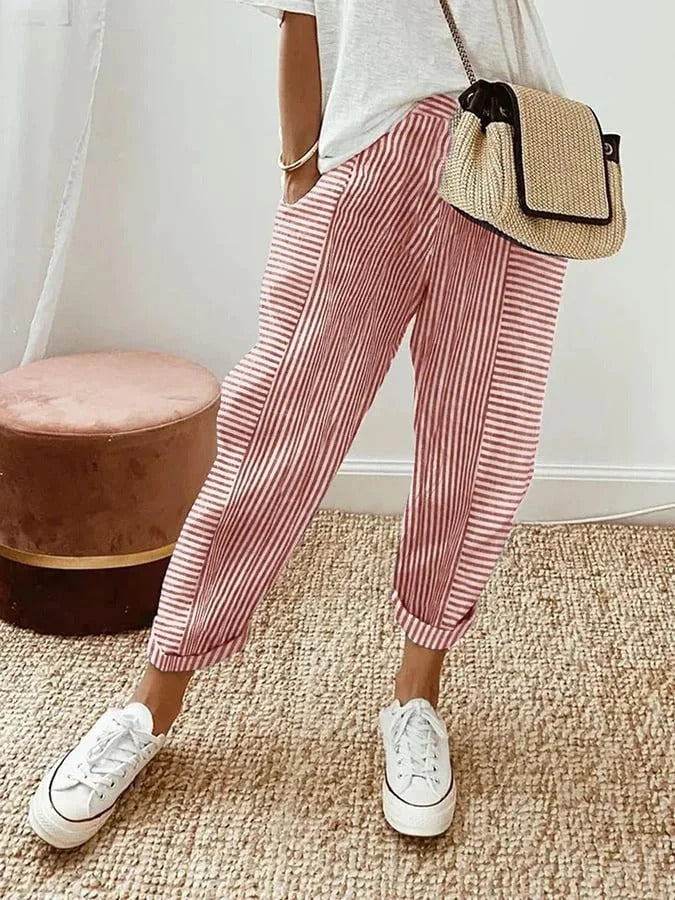 Grace & Jess | Striped Relaxed Trousers