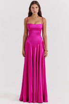 Valdis | Women's Elegant Spaghetti Strap Floral Maxi Dress