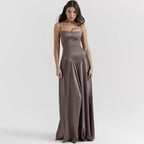 Valdis | Women's Elegant Spaghetti Strap Floral Maxi Dress