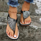 Remi | Women's Glitter Slide Sandals with Crystal Detailing