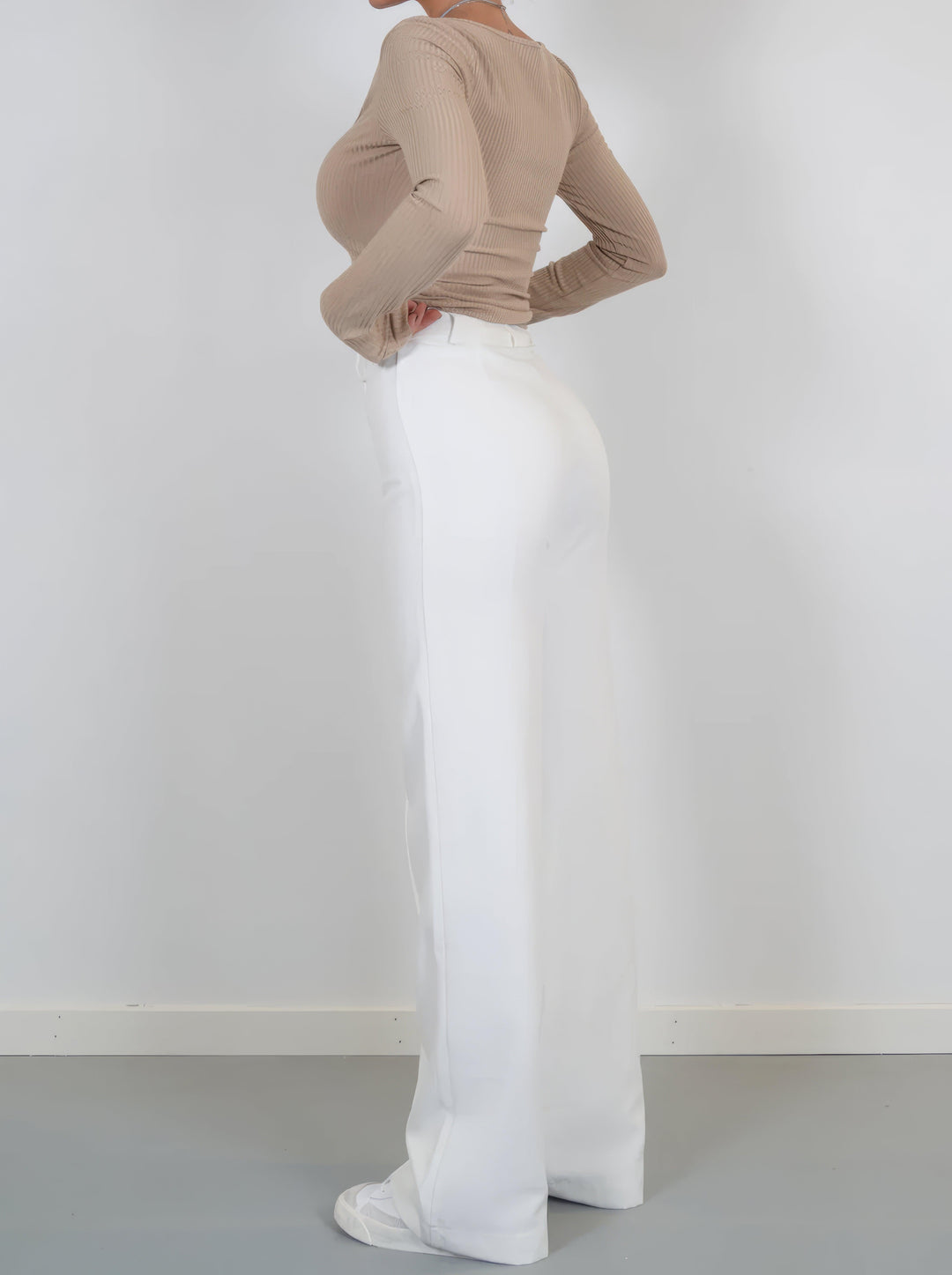 Verena | Women's High Waist Wide Leg Trousers