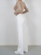 Verena | Women's High Waist Wide Leg Trousers