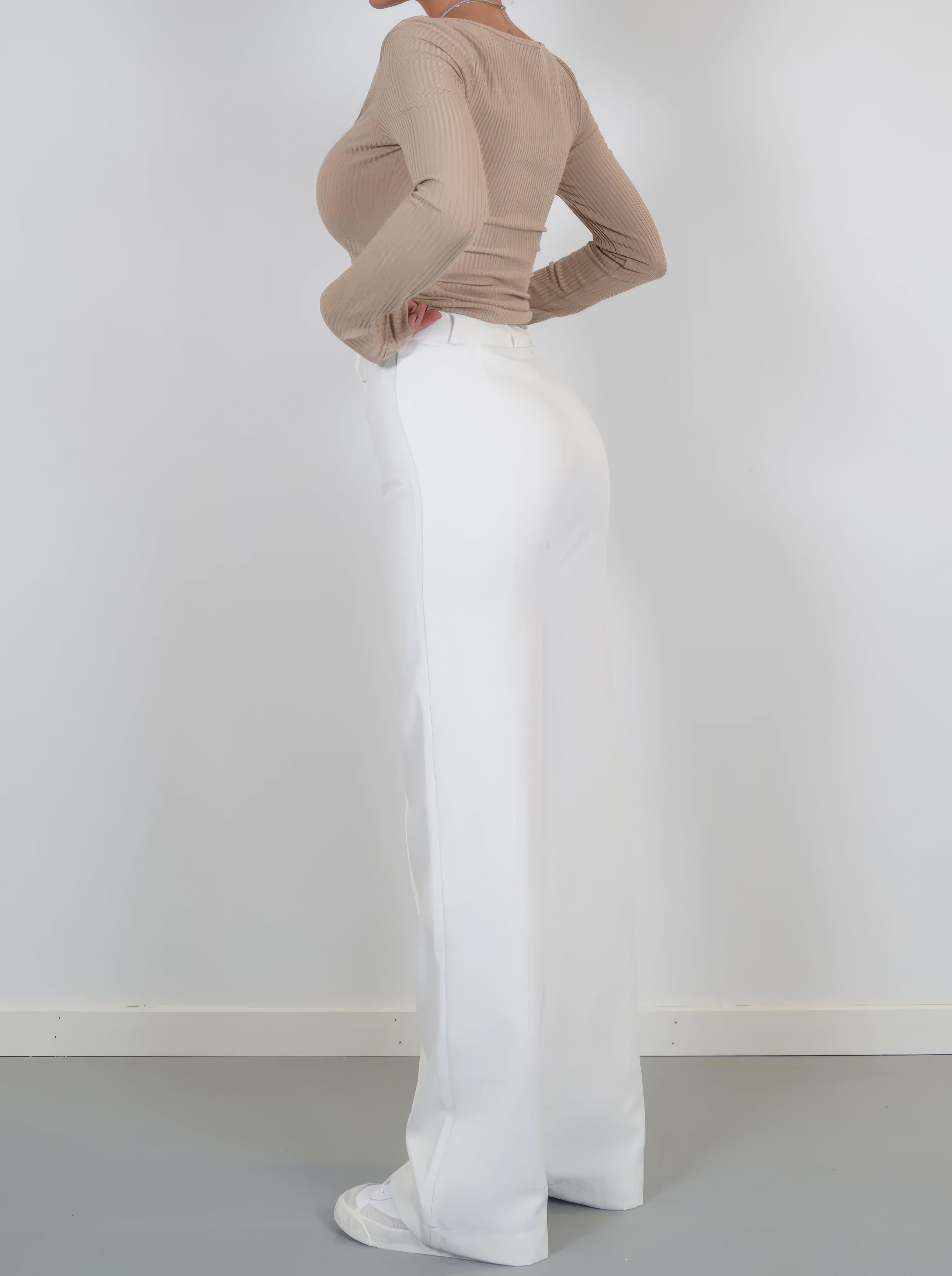 Verena | Women's High Waist Wide Leg Trousers