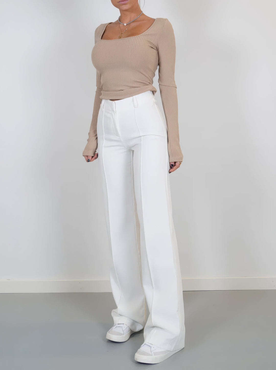 Verena | Women's High Waist Wide Leg Trousers