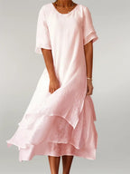 Cerridwen | Women's Casual Summer Tiered Midi Dress
