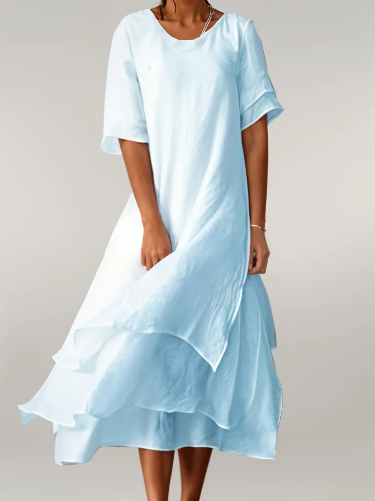 Cerridwen | Women's Casual Summer Tiered Midi Dress