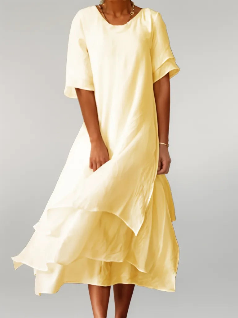 Cerridwen | Women's Casual Summer Tiered Midi Dress