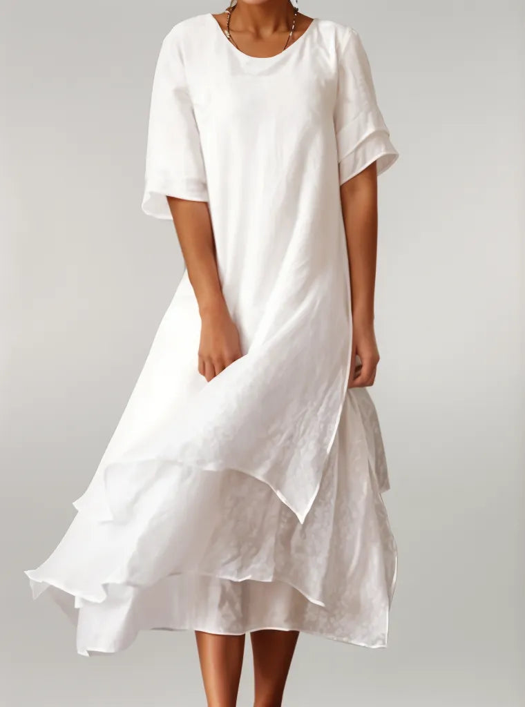 Cerridwen | Women's Casual Summer Tiered Midi Dress