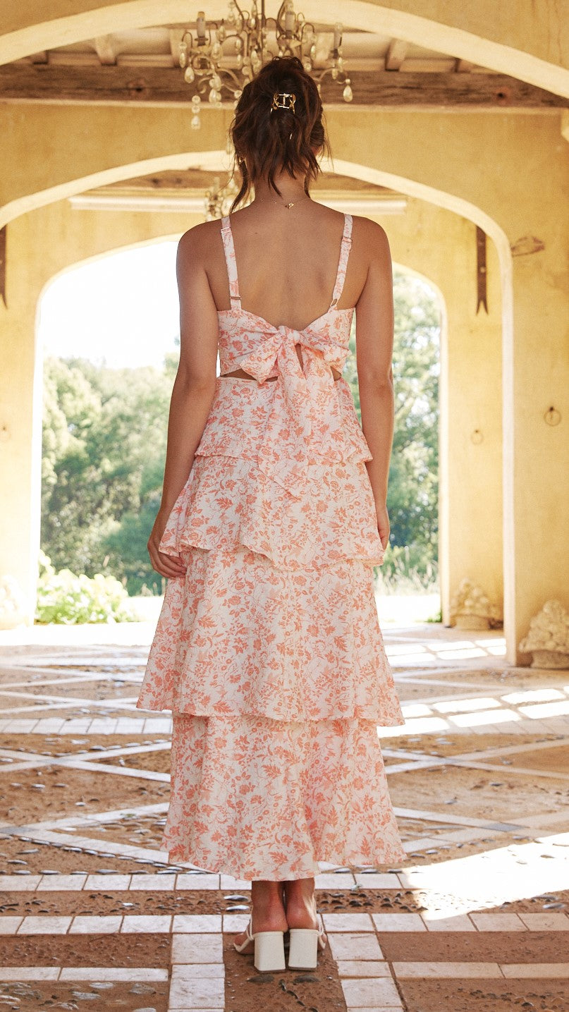 Eleonora | Women's Floral Tiered Midi Sundress
