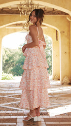 Eleonora | Women's Floral Tiered Midi Sundress