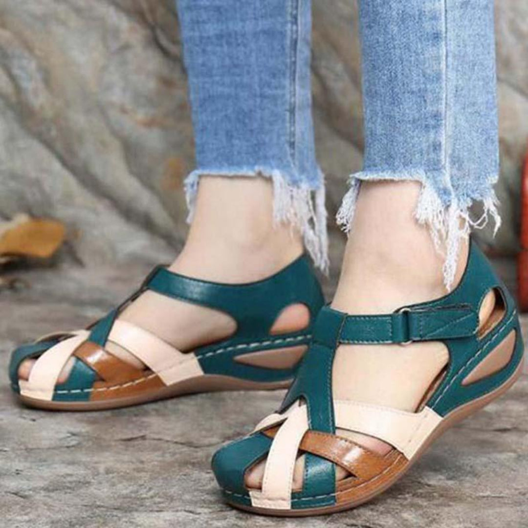 Azelith | Women's Woven Cutout Wedge Sandals