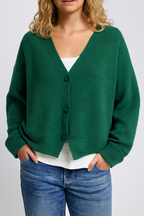 Shannon | Women's V-Neck Button Knit Cardigan