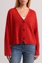 Shannon | Women's V-Neck Button Knit Cardigan