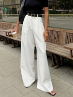 Corisande | Women's High Waist Pleated Trousers