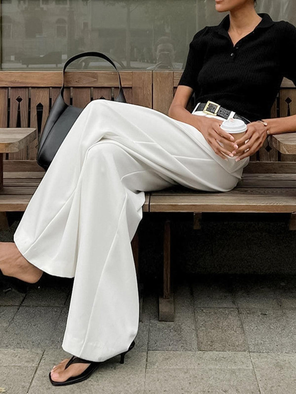 Corisande | Women's High Waist Pleated Trousers