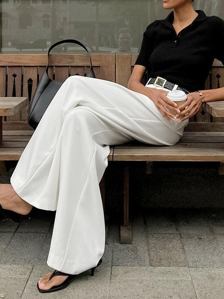 Corisande | Women's High Waist Pleated Trousers