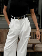 Corisande | Women's High Waist Pleated Trousers