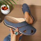 Sienna | Women's Casual Round Toe Platform Slide Sandals