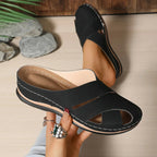 Sienna | Women's Casual Round Toe Platform Slide Sandals