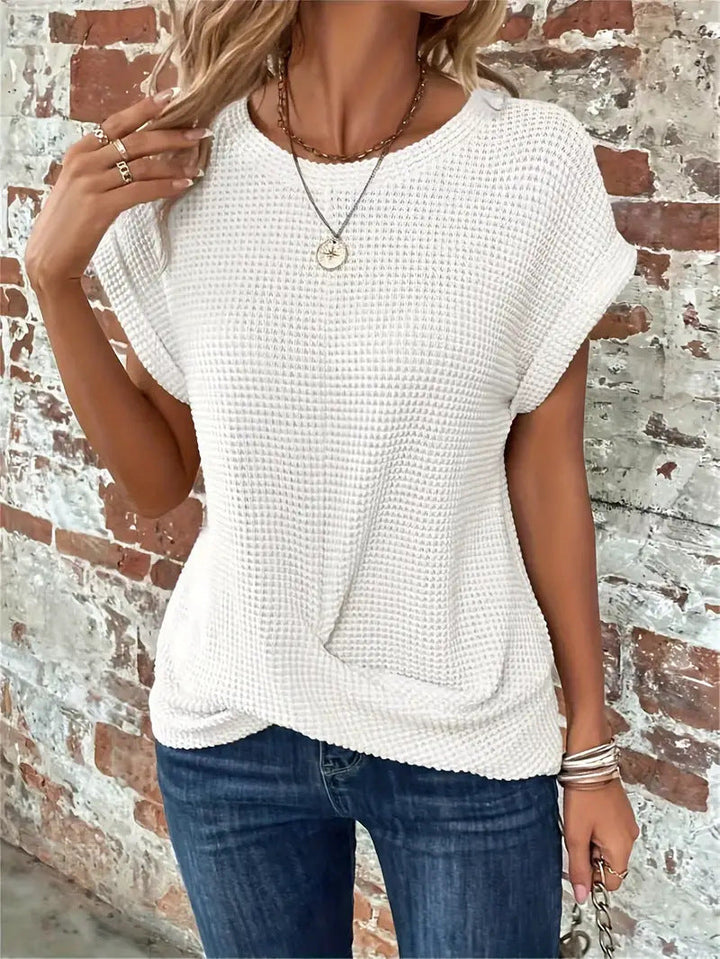 Grace & Jess | Women's Blouse Elegant Round Neck Design
