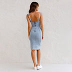 Princess | Women's Summer Denim Midi Dress