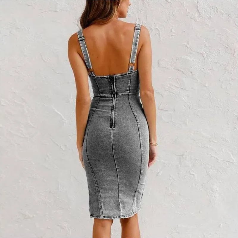 Princess | Women's Summer Denim Midi Dress