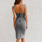 Princess | Women's Summer Denim Midi Dress