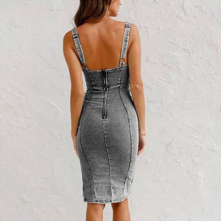 Princess | Women's Summer Denim Midi Dress