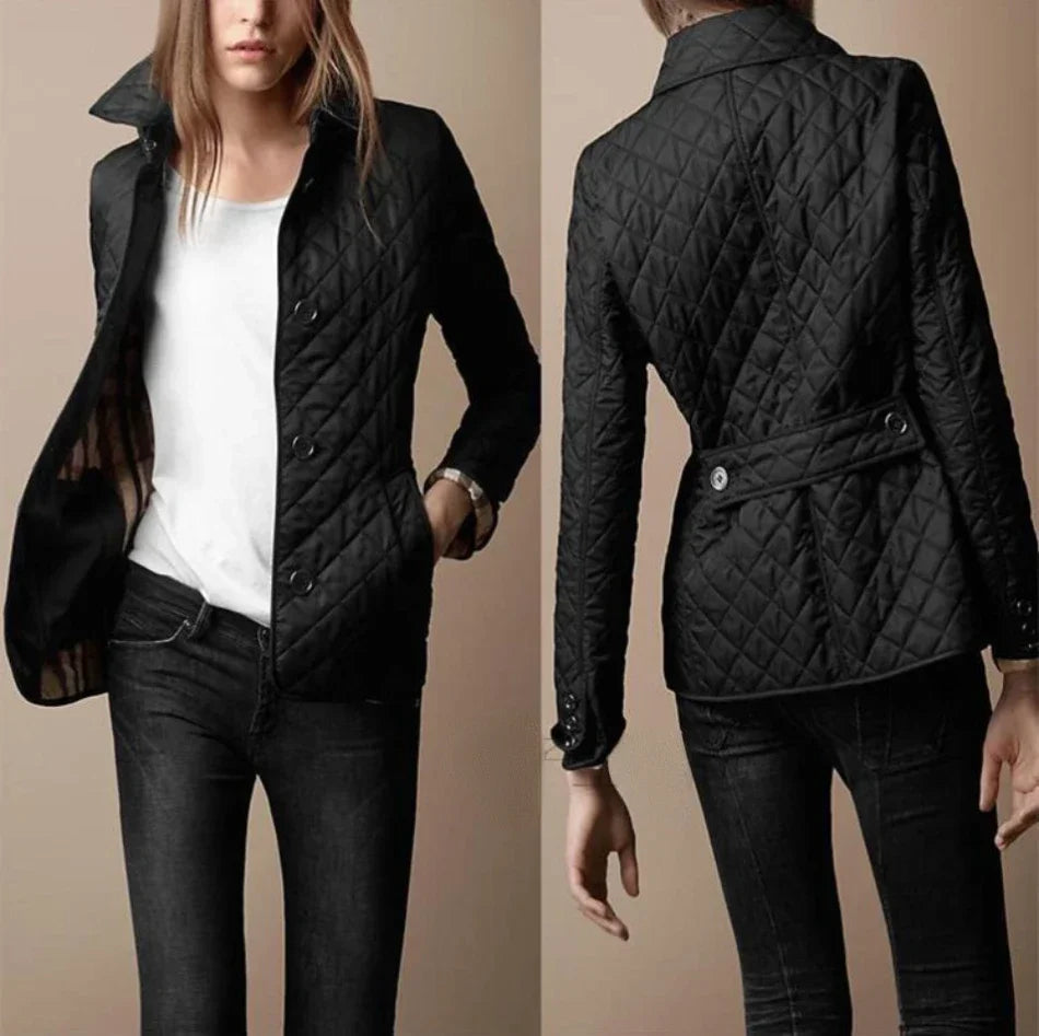 Anastasia | Women's Classic Button-Down Quilted Jacket