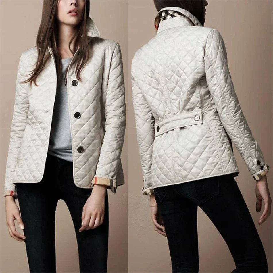 Anastasia | Women's Classic Button-Down Quilted Jacket