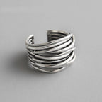 Zevarra | Women's Multi-Layer Open Band Statement Ring