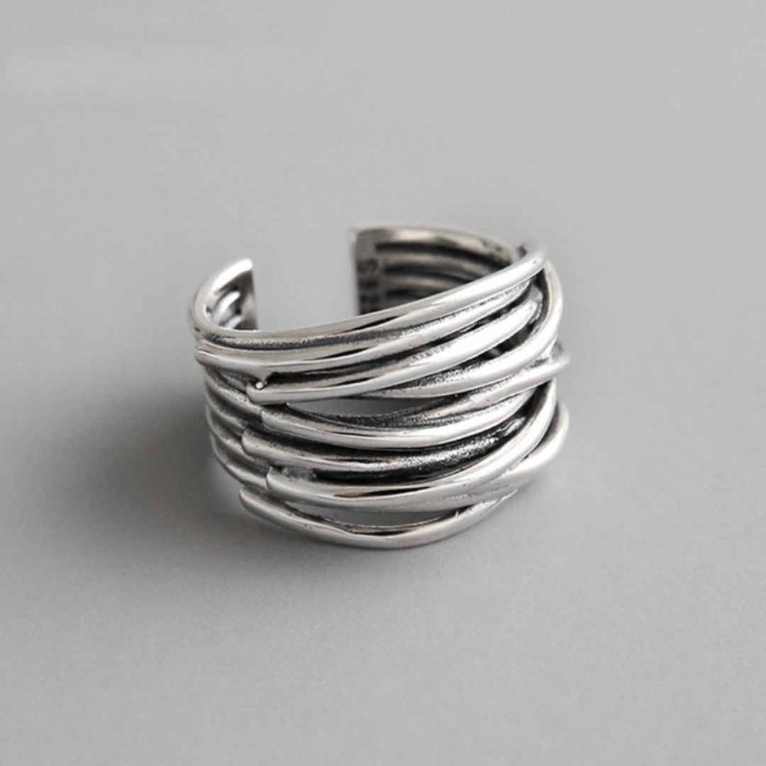 Zevarra | Women's Multi-Layer Open Band Statement Ring