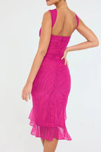 Alette | Women's Elegant Sleeveless Bodycon Midi Dress